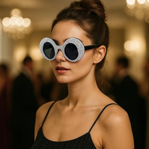 Rhinestones Oversize Sunglasses